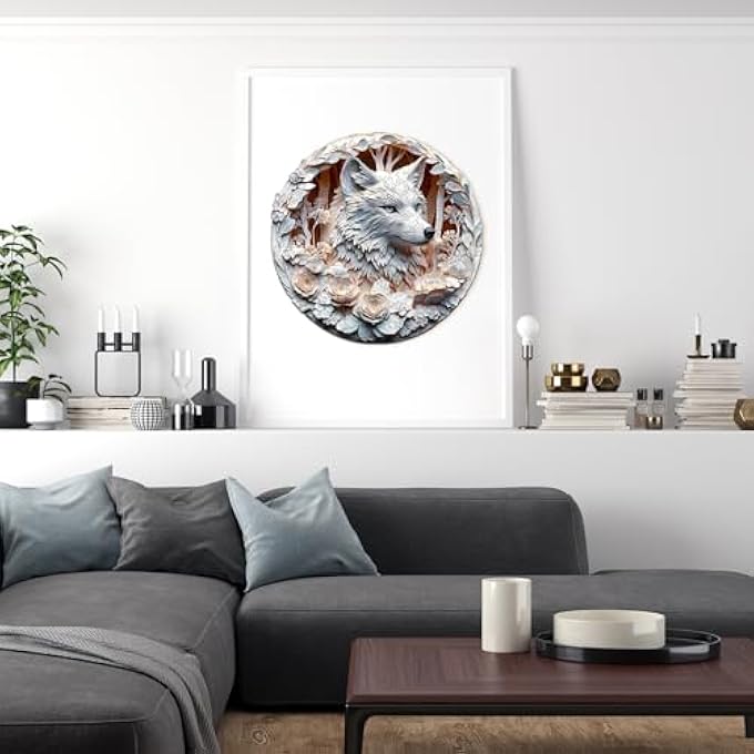 WOODEN PUZZLE ADULTS AND CHILDREN, 3D WOLF-1 CIRCULAR UNIQUE PUZZLE, WOODEN PUZZLE ADULTS WITH WOODEN GIFT BOX (M-200 PIECES) - Image 4